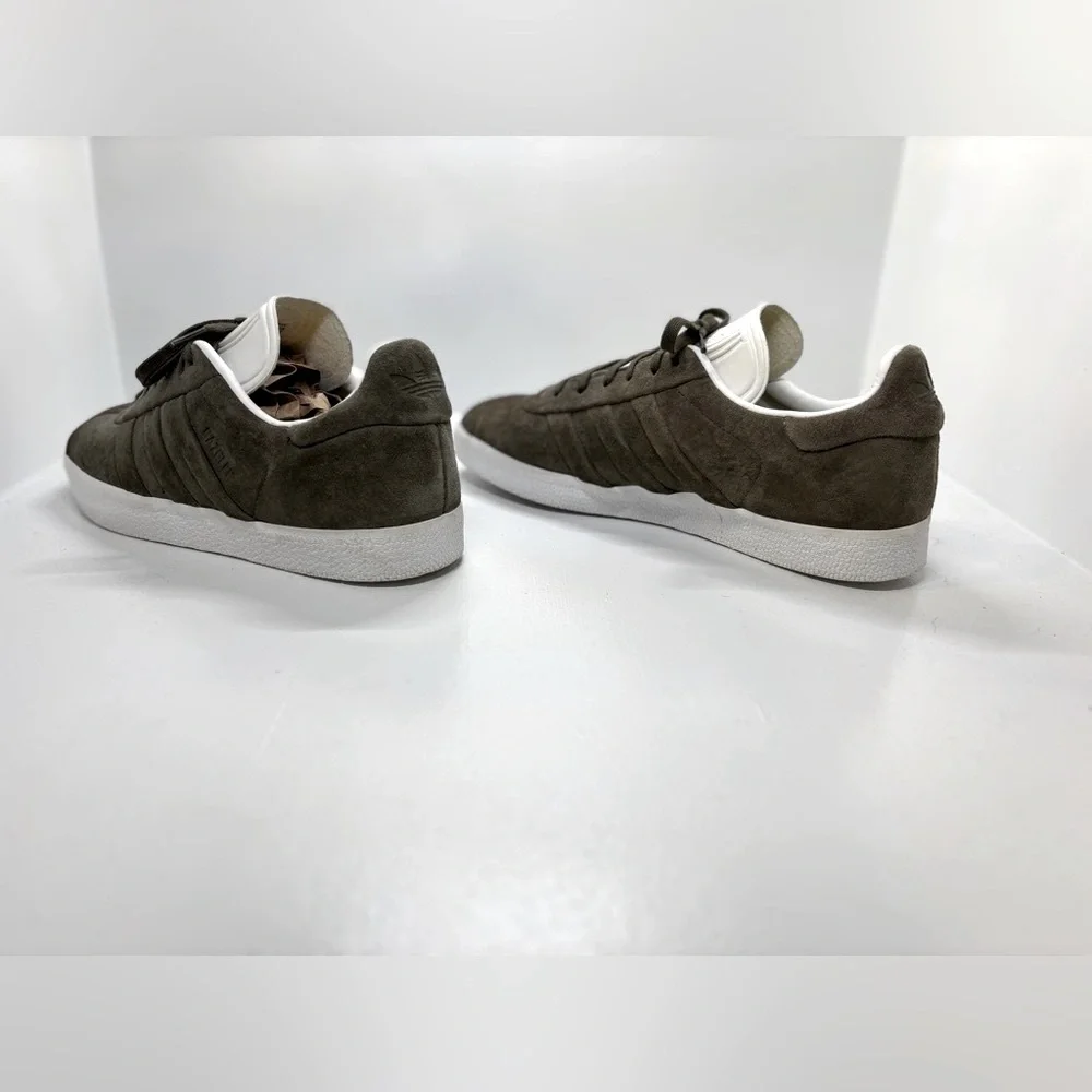 Adidas Originals Gazelle Olive Suede Sneakers Men’s 10 - Picture 4 of 10